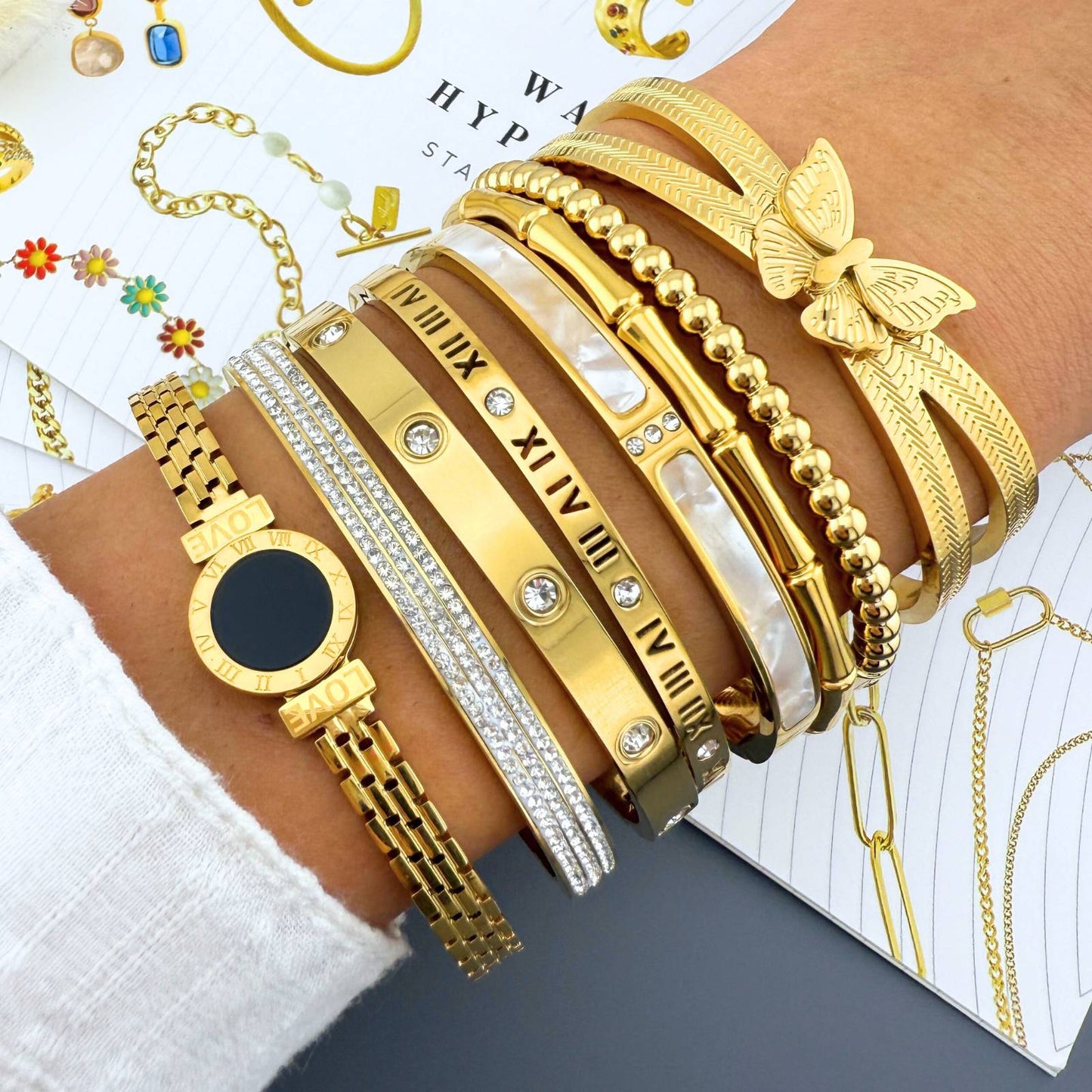 Brazalete Love Estilo Reloj