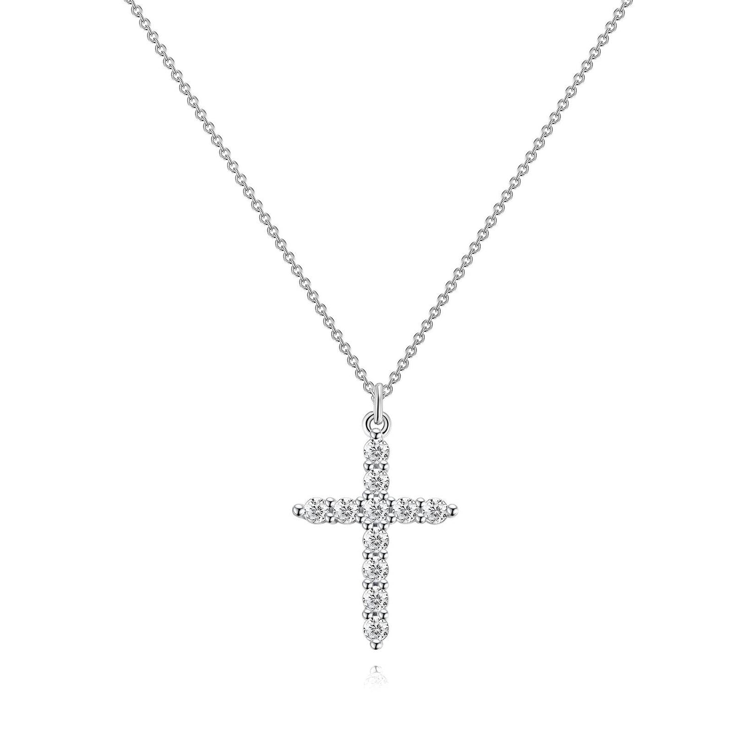 Collar de cruces, Circonita cúbica.