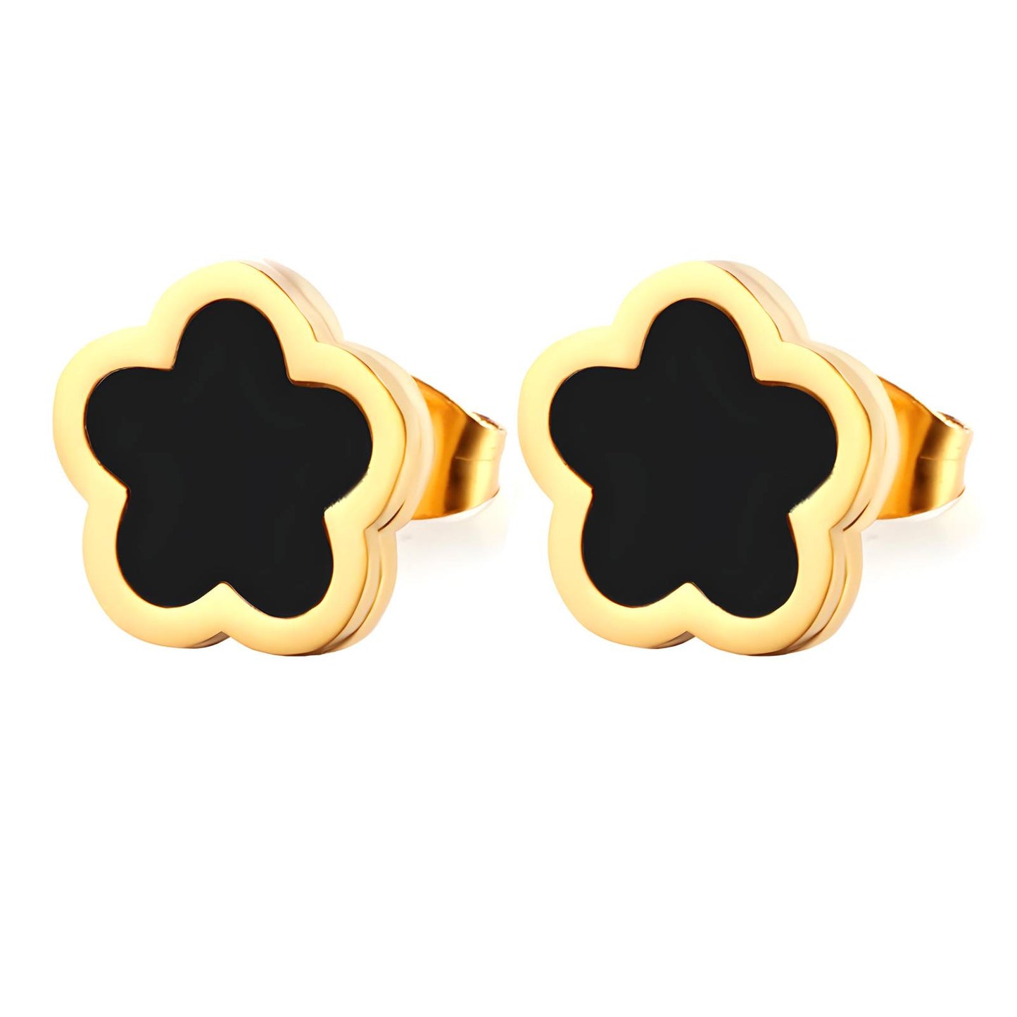 Pendientes Flor Negra