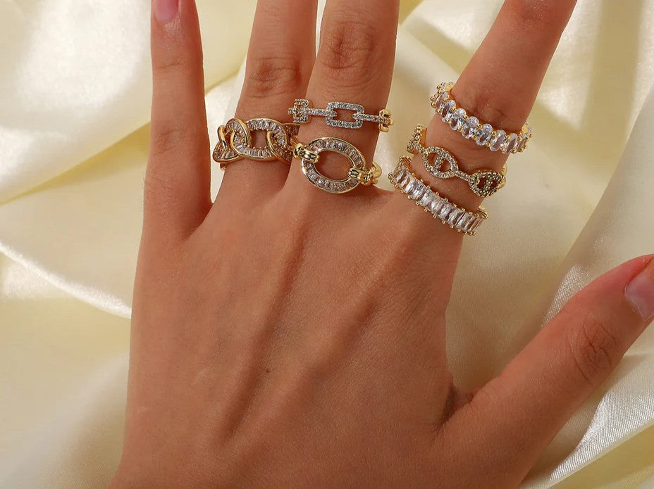 Anillo Estilo Cadena