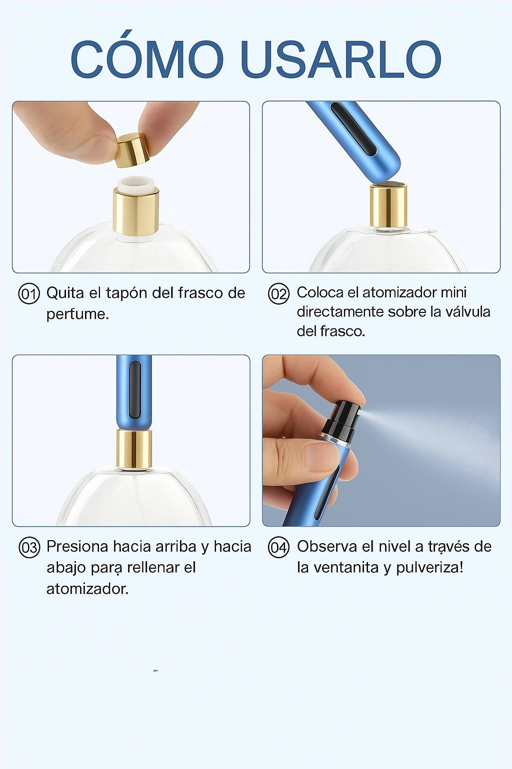 Atomizador De Perfume Recargable