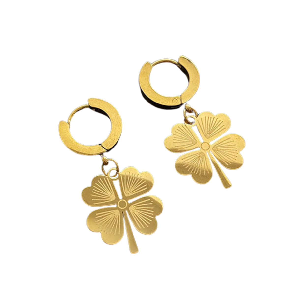 Four-leaf clover earring