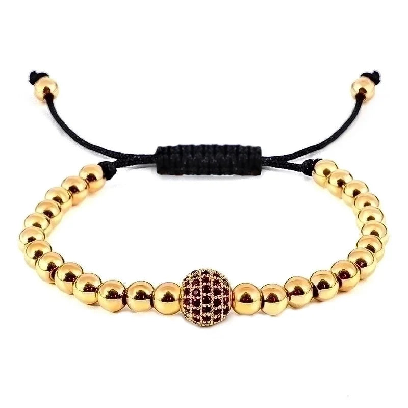 Pulsera Acero inoxidable, chapado en oro. Para hombre
