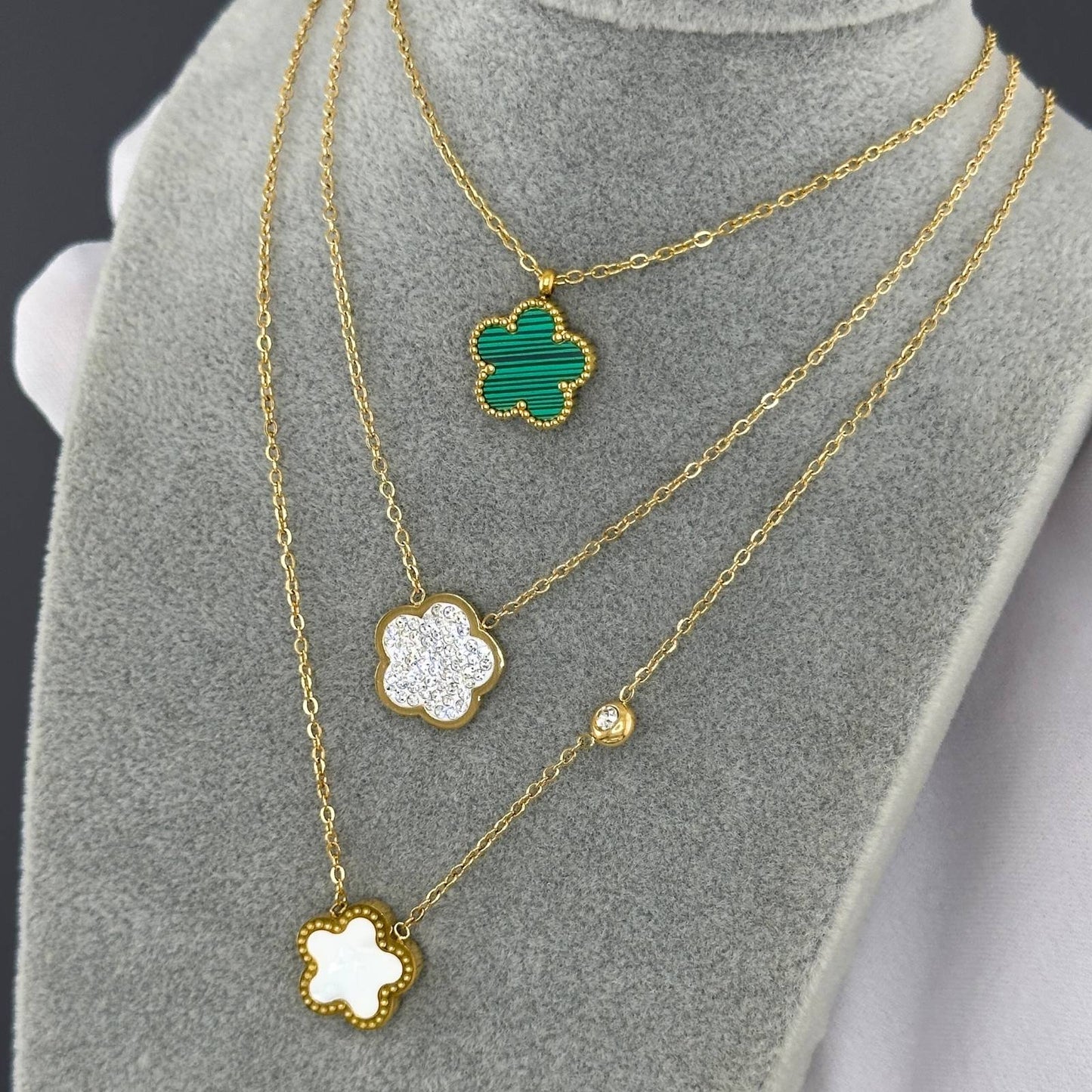 Collar Flor Verde