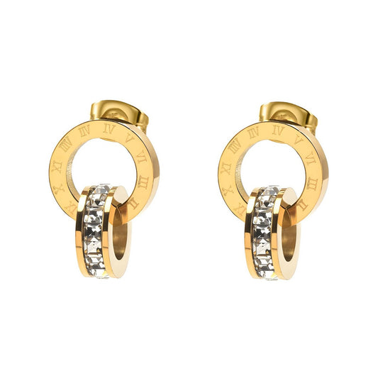 Pendientes Doble Aro Romanos