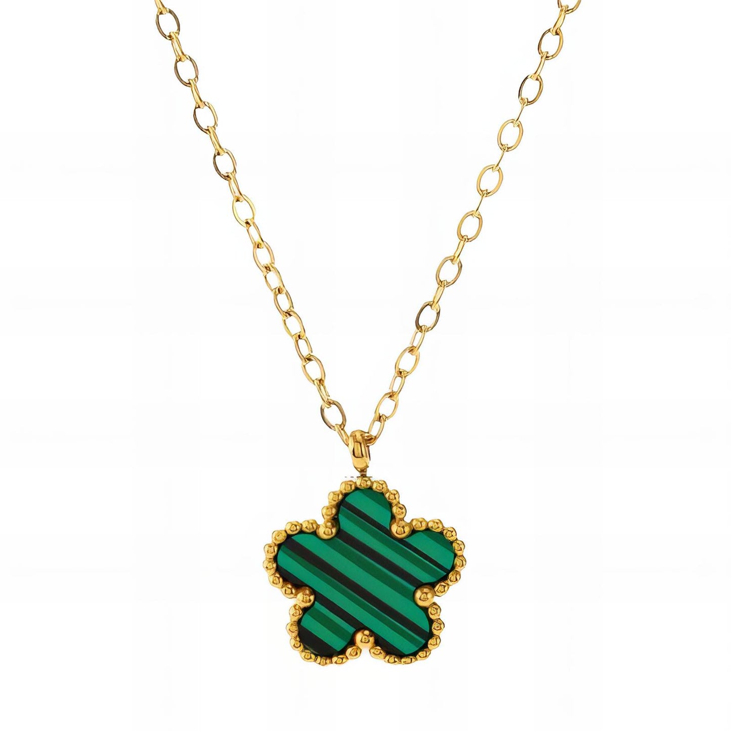 Collar Flor Verde