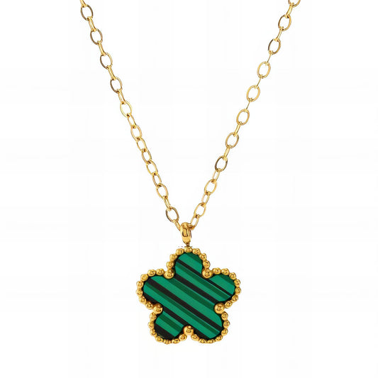 Collar Flor Verde