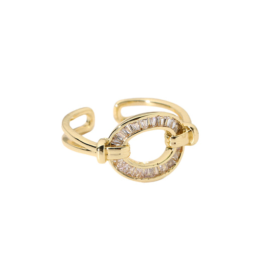 Anillo Eslabón Dorado