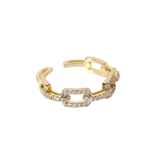 Anillo Cadena Circonitas